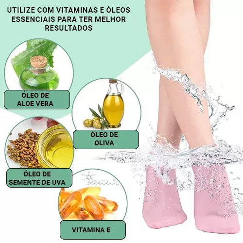 Meias Hidratantes Foot Care/ Efeito SPA nos pés em casa! - Maga Shop