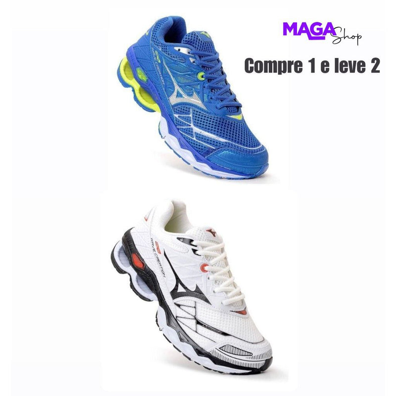 Compre 1 e leve 2 Tênis Mizuno Wave Pro 2